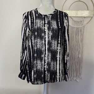 haute hippie • silk printed button down blouse